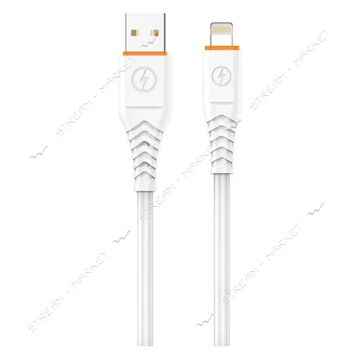 Кабель Aspor A126 Lightning Quick Charge 6А 1м белый                                                