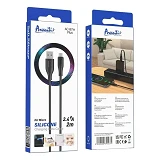 Кабель Avantis AC-87m Plus Micro Silicone 2м черный                                                 