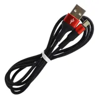 Кабель Tornado Micro USB TX7 Nylon 2.4A 1м черно-красный                                            