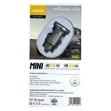 Автомобильное зарядное устройство Aspor A908 блочок QC плюс PD 30W USB/USB-C Mini графит            