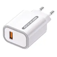 Сетевое зарядное устройство Aspor A803 USB/18W плюс USB кабель Type-C белое
