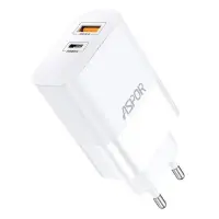 Сетевое зарядное устройство Aspor A851 65W PD QC USB C плюс A белое                                 