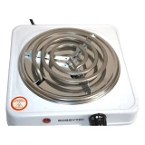 Электроплита Bobbytec HP-01S 1000Вт 1 конфорка тэн белый