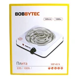 Электроплита Bobbytec HP-01S 1000Вт 1 конфорка тэн белый