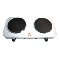 Електроплита Bobbytec HP-04D 2000Вт 2 конфорки млин білий                                           