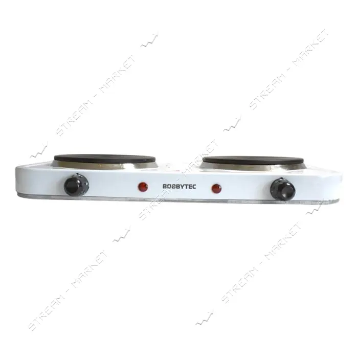 Электроплита Bobbytec HP-04D 2000Вт 2 конфорки блин белый                                           