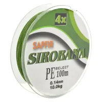 Шнур SAPFIR SIROBANA 4X 100мх0.14мм тест 10кг                                                       