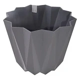 Горшок пластиковый для цветов Prizma 474 1.5л Турция серый                                          