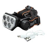 Фонарь налобный светодиодный SQ-815-2 5LUMEN 3LM плюс 2LED 1200mah аккумуляторный                   