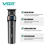 Триммер VGR V-987 3 насадки LED display