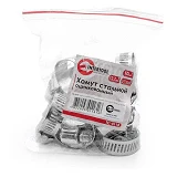 Хомут стальной оцинкованный Intertool TC-0118 12.7мм d18-32мм