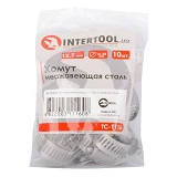 Хомут Intertool TC-1116 нержавеющая сталь 12.7мм 10шт d16-25мм