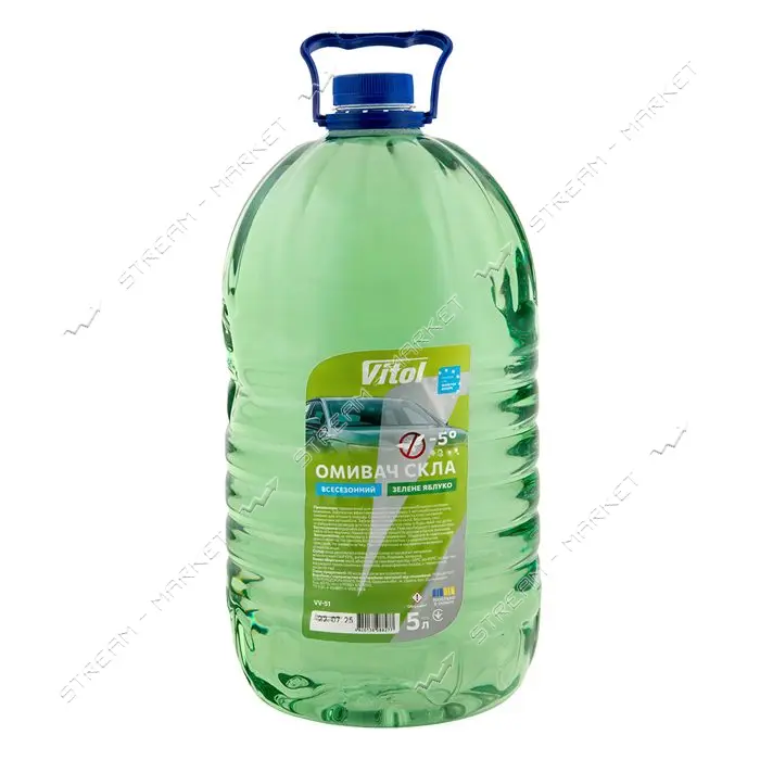 Омыватель для стекла Vitol демисезонный -5 5л Яблоко                                                