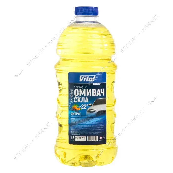 Омыватель для стекла Vitol зимний -22 2л Цитрус                                                     
