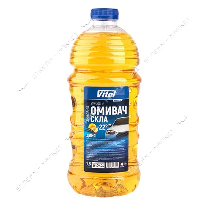 Омыватель для стекла Vitol зимний -22 2л Дыня