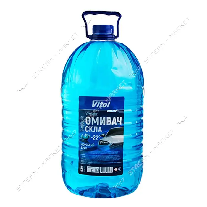 Омыватель для стекла Vitol зимний -22 5л Морской бриз