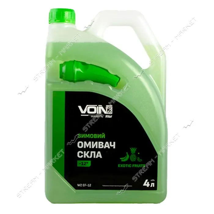 Омыватель для стекла Voin зимний -12 4л экзотические фрукты канистра с лейкой
