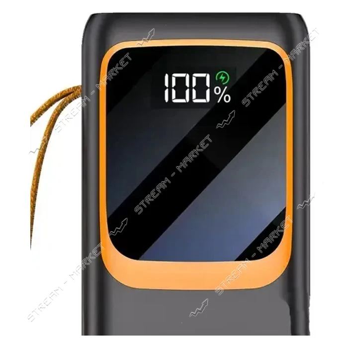 Портативное зарядное устройство Aspor A319 PD 50000mAh 22.5W/20W PD плюс 3 кабеля черный