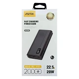 Портативное зарядное устройство Aspor A336 Fast Charge 4.0 20000mAh 22.5W черный