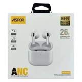 Bluetooth наушники Aspor A636 ANC Earbuds 4 generation белый                                        
