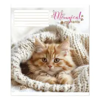 Тетрадь в линию ТВ-107 Маленькi лапки 2543 5 дизайнов 12 листов                                     