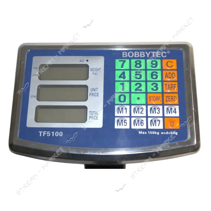 Электронные весы Bobbytec TF-5100 150 кг со стойкой                                                 