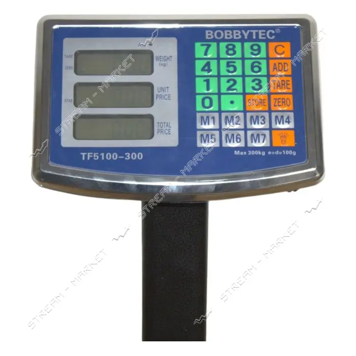 Электронные весы Bobbytec TF5100-300 300кг со стойкой