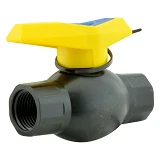 Кран шаровый цельнолитой ПНД STP D20 ВВ 1/2"х1/2" PP
