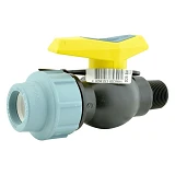 Кран шаровый цельнолитой ПНД STP D25 ЗН 25х3/4" PP