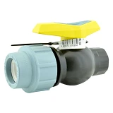 Кран шаровый цельнолитой ПНД STP D32 ЗВ 32х1" PP