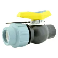 Кран шаровый цельнолитой ПНД STP D32 ЗВ 32х1" PP                                                    