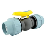 Кран шаровый цельнолитой ПНД STP D63 ЗЗ 63х63 PP                                                    