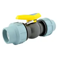 Кран шаровый цельнолитой ПНД STP D63 ЗЗ 63х63 PP                                                    