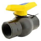 Кран шаровый цельнолитой ПНД STP D50 ВВ 1-1/2"х1-1/2" PP