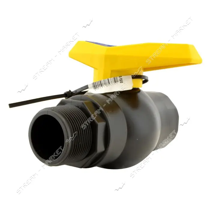 Кран шаровый цельнолитой ПНД STP D50 ВН 1-1/2"х1-1/2" PP                                            