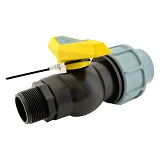 Кран шаровый цельнолитой ПНД STP D50 ЗН 50х1-1/2" PP                                                