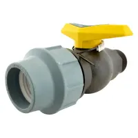 Кран шаровый цельнолитой ПНД STP D63 ЗН 63х2" PP                                                    