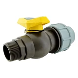 Кран шаровый цельнолитой ПНД STP D63 ЗН 63х2" PP