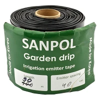 Уцінка! Крапельна стрічка Garden Drip однорічна Емітерна 90м крап відстань 40см d16 8 mil