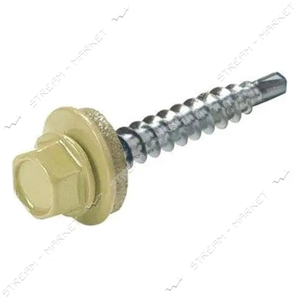 Кровельный саморез по дереву 4.8х35 цв 8024 250шт бежево-коричневый
