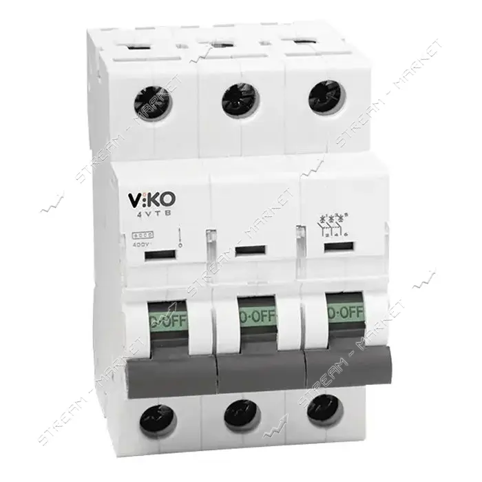 Автомат трехполюсный Viko тип C 20А 4.5кА