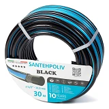 Шланг для полива Santehpoliv трехслойный 1/2" 30м BLACK