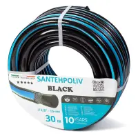 Шланг для поливу Santehpoliv тришаровий 5/8" 30м BLACK                                              