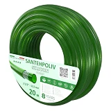 Шланг для полива Santehpoliv трехслойный 1/2" 20м SILICON GREEN