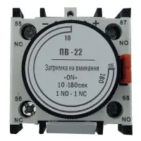 Дополнительный контакт Techno Systems ПВ22 задержка на вкл 10-180сек 1NO плюс 1NC                   
