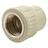 Муфта полипропиленовая 20x1/2"В стальная закладная                                                  