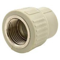Муфта полипропиленовая 20x1/2"В стальная закладная                                                  