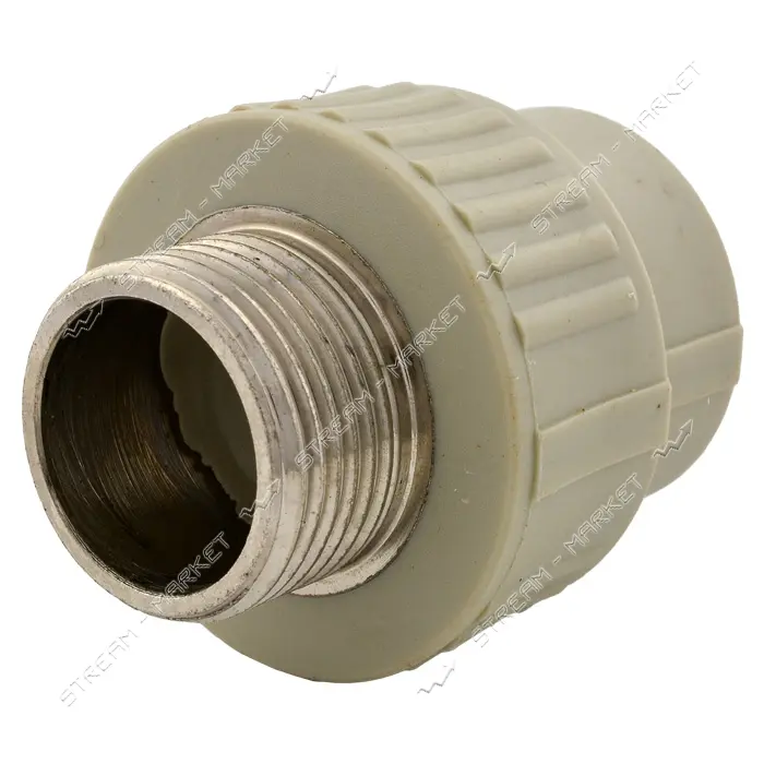 Муфта полипропиленовая 25x3/4"Н стальная закладная                                                  