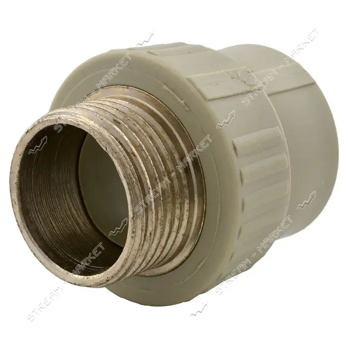 Муфта полипропиленовая 32x1"Н стальная закладная                                                    