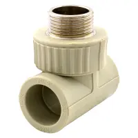 Тройник полипропиленовый 32x1/2"Н стальная закладная                                                